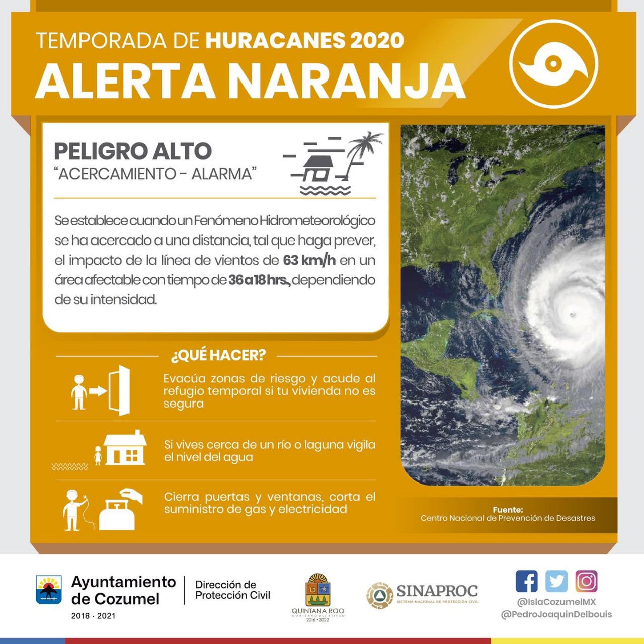 Quintana Roo en Alerta naranja por tormenta tropical “Zeta”
