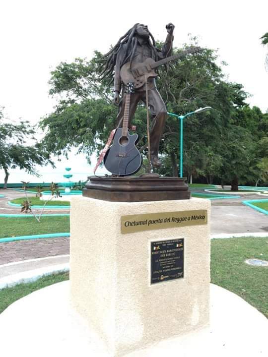 Volverían a instalar la estatua de Bob Marley en Chetumal en 2021