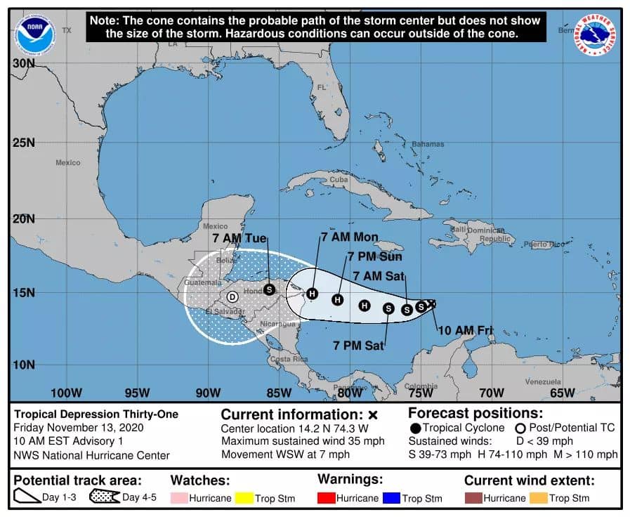 Hoy se alcanzó un nuevo récord de tormentas en el mar Caribe