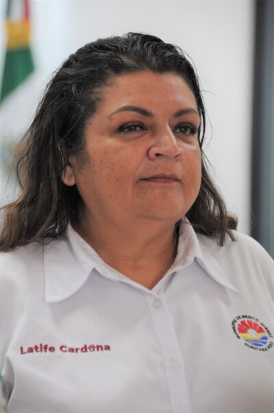 Presidenta municipal Lourdes Latife Cardona