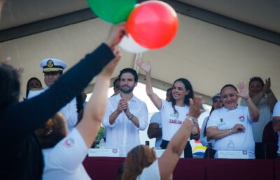 Ana Patricia Peralta regresa a Cancún desfile deportivo multitudinario