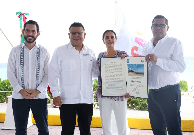 Cancún, líder nacional e internacional en blue flag: Ana Patricia Peralta