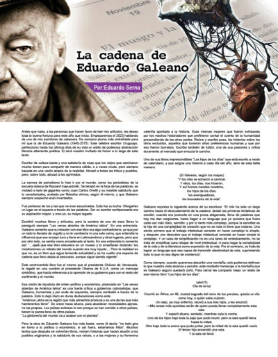 La cadena de Eduardo Galeano