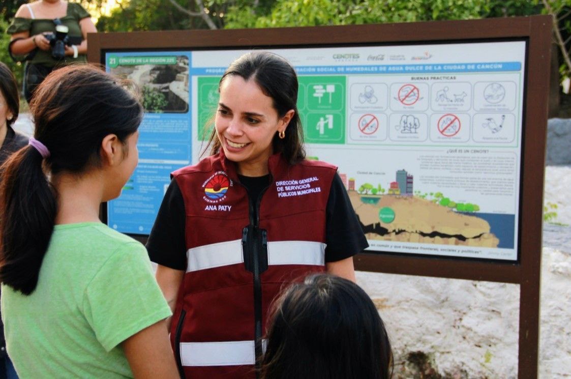 Promueve gobierno de Ana Patricia Peralta conservación de cenotes urbanos