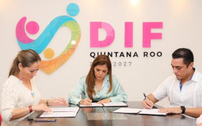 Firman convenio DIF Quintana Roo e ICATQR