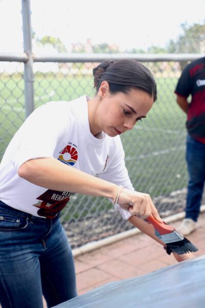 Pone en marcha Ana Patricia Peralta el programa de rescate y rehabilitación de espacios deportivos
