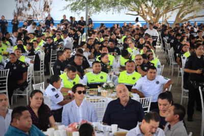 Solidaridad: En el marco del Día del Policía, el gobierno de Lili Campos celebró a la Secretaría de Seguridad Pública y Tránsito Municipa