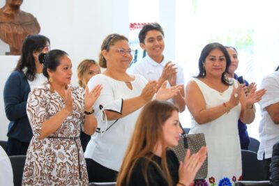 Lili Campos mejorara la calidad educativa del Colegio de Bachilleres en Puerto Aventuras. Sesión Ordinaria del Ayuntamiento de solidaridad 