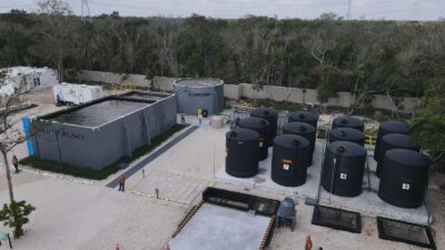 inaugura la primera planta de tratamiento de aguas azules para Quintana Roo