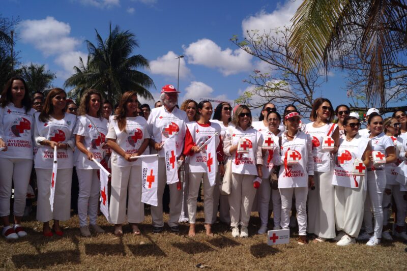 Mara Lezama encabezó la Colecta Nacional de la Cruz Roja