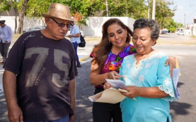 Mara Lezama entrega y recorre vialidades rehabilitadas