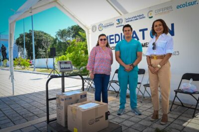 la presidenta Lili Campos realizó la campaña “Medicatón” en Solidaridad
