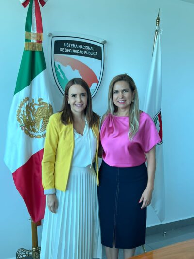 la presidenta de Solidaridad, Lili Campos se reunió en la CDMX con el  General Luis Rodríguez Bucio Subsecretario de la Secretaría de Seguridad Ciudadana,