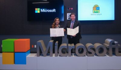 Mara Lezama y Microsoft firman convenio de colaboración