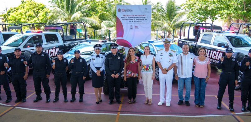 15 nuevas unidades policiacas para la seguridad de Isla Mujeres