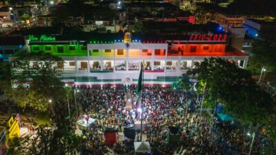Celebra Mara Lezama Grito de Independencia