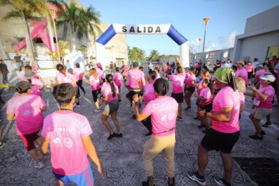 Durante el mes rosa, se realizarán diversas actividades deportivas organizadas en Playa del Carmen, Solidaridad por el gobierno de Lili Campos