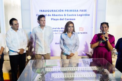 La primera fase de la Central de Abastos y Centro Logístico de Playa del Carmen fue inaugurado por la presidenta Lili Campos