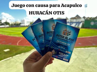 En el estadio Mario Villanueva Madrid el Inter Playa del Carmen convoca a la afición a donar víveres para damnificados por el huracán Otis
