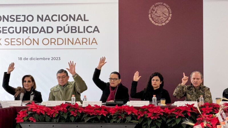 Mara Lezama participa en el XLIX Consejo Nacional de Seguridad Pública