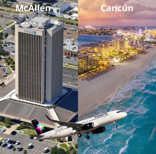 Nueva ruta aérea McAllen-Cancún por Volaris