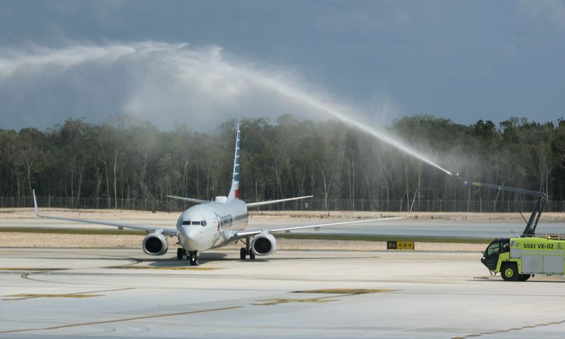 Aeropuerto de Tulum recibe por 1a vez vuelos internacionales