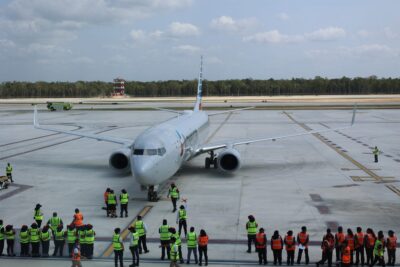 Aeropuerto internacional de Tulum recibe por primera vez vuelos internacionales