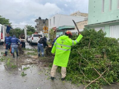 En Solidaridad, El secretario de Protección Civil dijo que se prevén lluvias intensas en las próximas horas debido a la baja presión en el ..