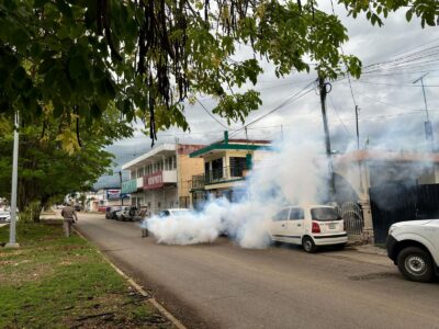 operativo de combate al dengue en todo Chetumal