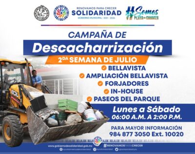 Campaña de Descacharrización en Bellavista, In House, en SOLIDARIDAD para prevenir enfermedades como dengue, zika y Chikunguña.