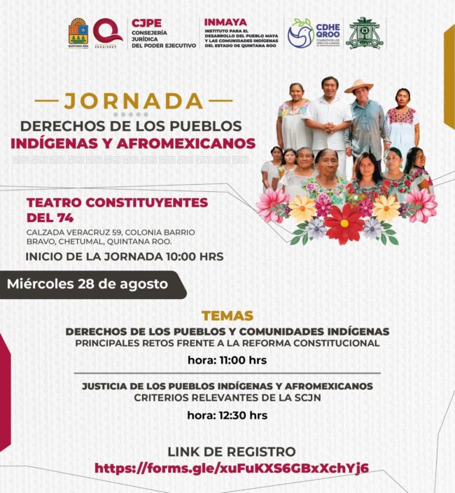 Jornada de los derechos de los pueblos indígenas y afromexicanos