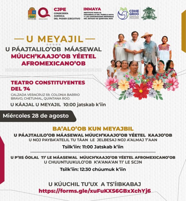 Jornada de los derechos de los pueblos indígenas y afromexicanos