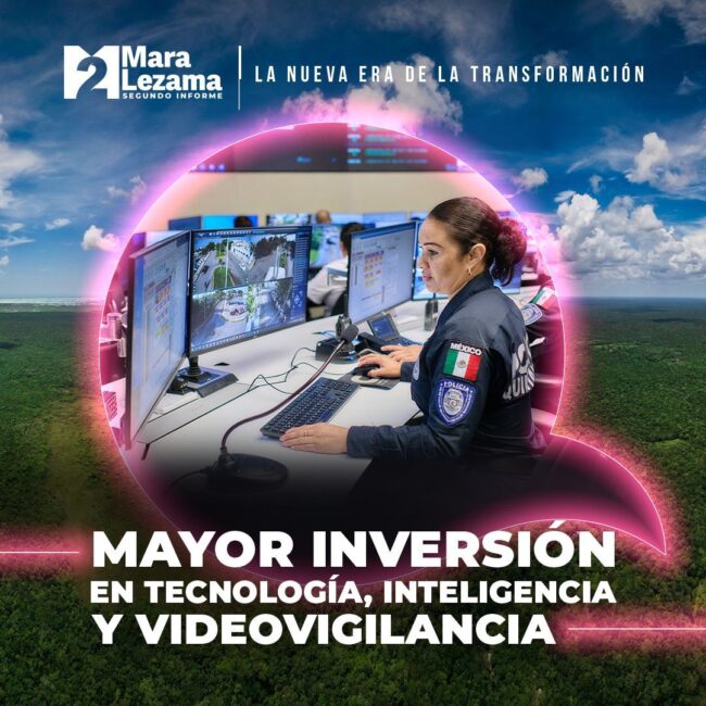 La gobernadora Mara Lezama Espinosa paga la deuda del C5 que heredó esta administración e invierte en equipamiento a la policía