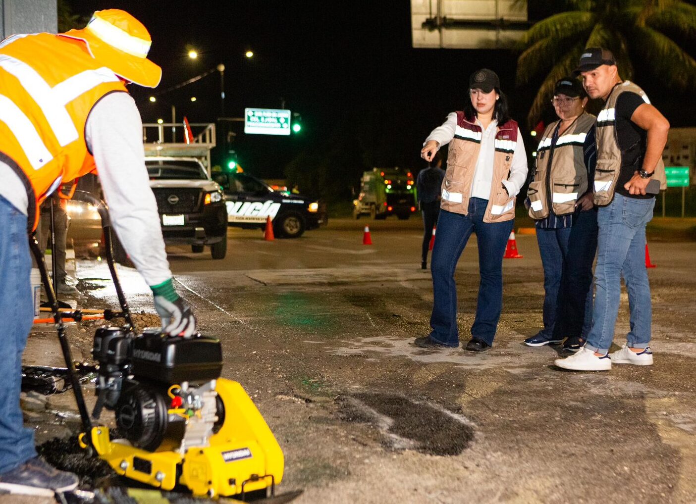 Mega operativo de bacheo Mega operativo de bacheo