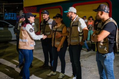 Jueves, servicios públicos iniciando en Playa del Carmen, el bacheo. Estefanía Mercado presente