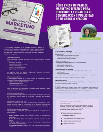 Cómo crear un Plan de Marketing efectivo para redefinir la estrategia de comunicación y publicidad de tu marca o negocio