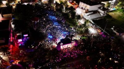 Miles de personas vivieron con alegría las fiestas, que la presidenta Estefanía Mercado preparó para ellos 
