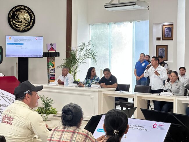 sesión de asuntos indígenas en Solidaridad pueblo maya comunidades indígenas y afromexicanas Ayuntamiento de Solidaridad Convenio comisión edilicia