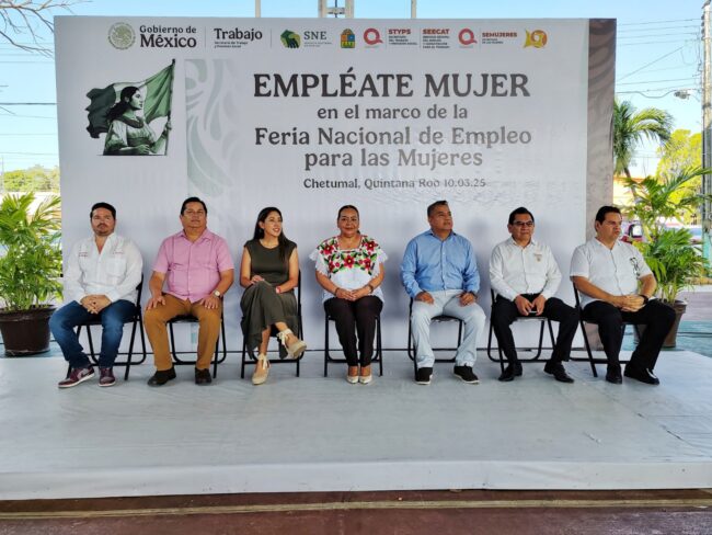 Inaugura STyPS a través del Servicio Estatal de Empleo el programa Empléate Mujer en Chetumal con la participación de poco más de 20 empresas 