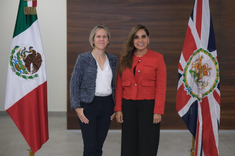 Mara Lezama se reúne con embajadora británica