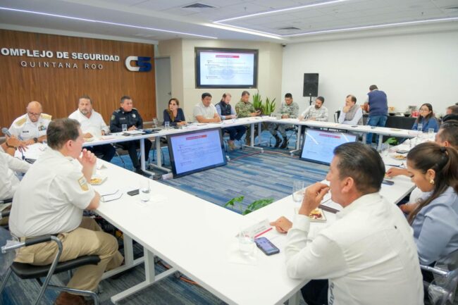 La gobernadora de Quintana Roo, Mara Lezama, encabeza la Primera Sesión Ordinaria 2025 del Consejo Estatal de Seguridad Ciudadana 202