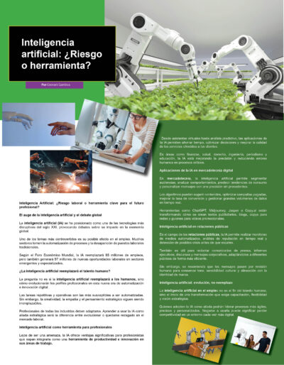 Inteligencia artificial: ¿Riesgo o herramienta?