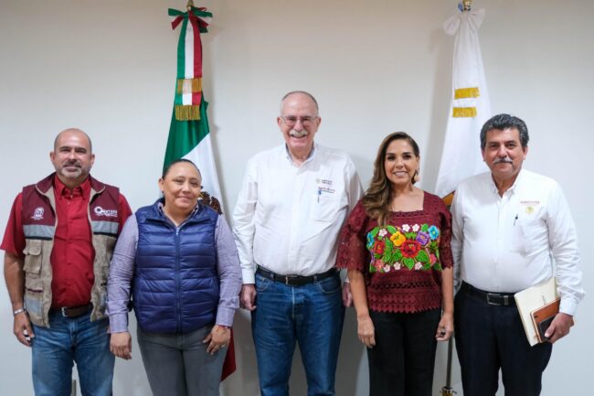 titular de SADER y Mara Lezama se reúnen para reforzar acciones para apoyar al sector cañero, sector apícola y pesca en Quintana Roo.