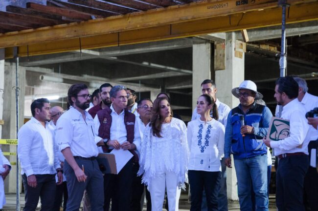 Claudia Sheinbaum y Mara Lezama recorren el nuevo Hospital General de FCP en la Zona Maya, fortaleciendo la salud de Quintana Roo
