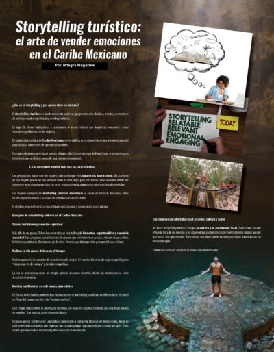 Storytelling turístico el arte de vender emociones en el Caribe Mexicano