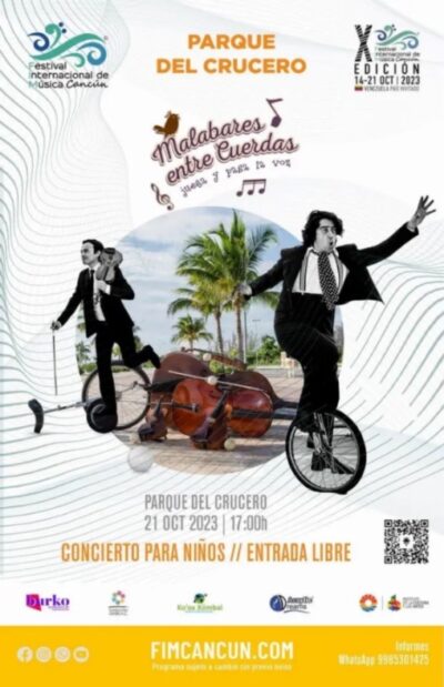 Usa las marcas para tu festival de arte. Carteles en puntos clave de la ciudad para que vea la comunidad