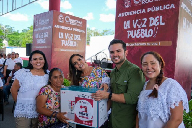 El INMAYA participa en la audiencia pública encabezada por Mara Lezama en Leona Vicario, para atender a habitantes indígenas de la comunidad.