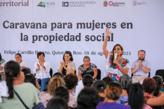 La Caravana para Mujeres en la Propiedad Social impulsa los derechos agrarios y la Propiedad Social en Quintana Roo, con el apoyo de SEDATU y Mara Lezama.