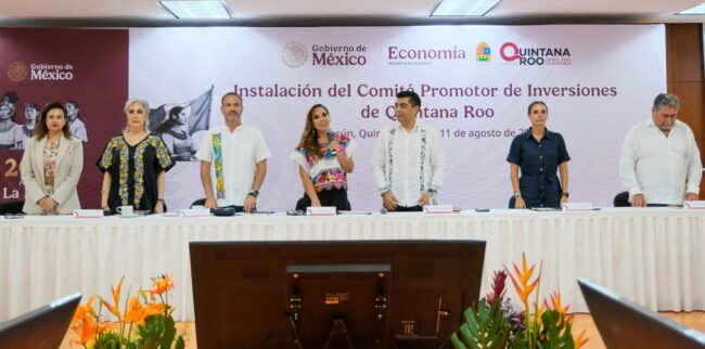 Mara Lezama instala el Comité Promotor de Inversiones en Quintana Roo para fortalecer la economía regional, alineado al Plan México 2024–2030