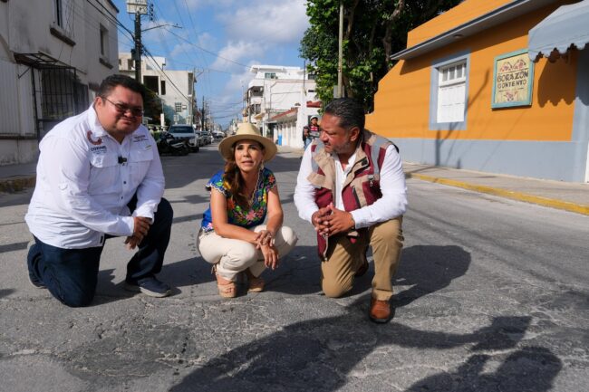 Mara Lezama arranca rehabilitación Calles Fideicomiso de Derecho a Cruceristas